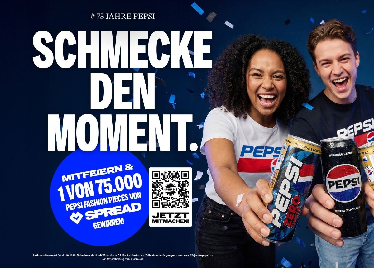 75 Jahre Pepsi in Deutschland: Ikonische Retro-Designs feiern Markentradition