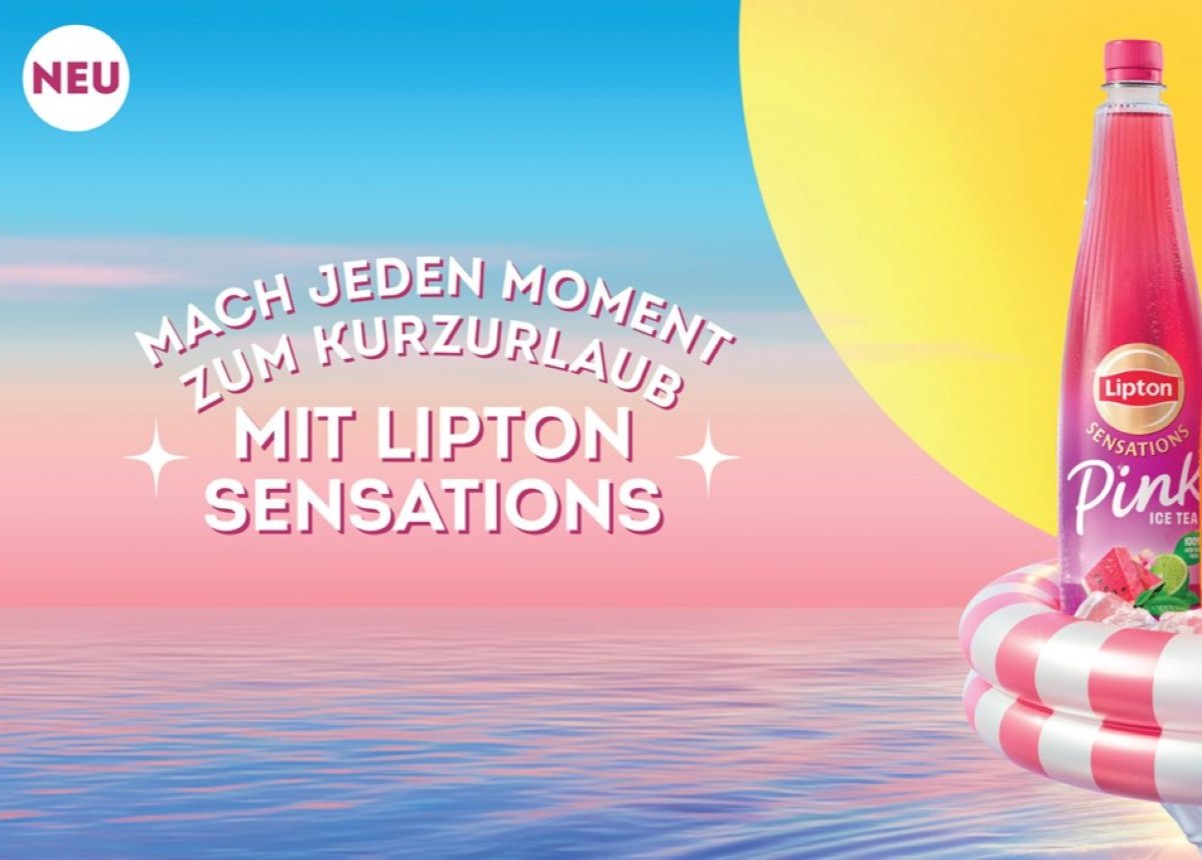 Erfrischend. Pink. Anders: Lipton launcht mit „Sensations“ eine neue Generation Ice Tea