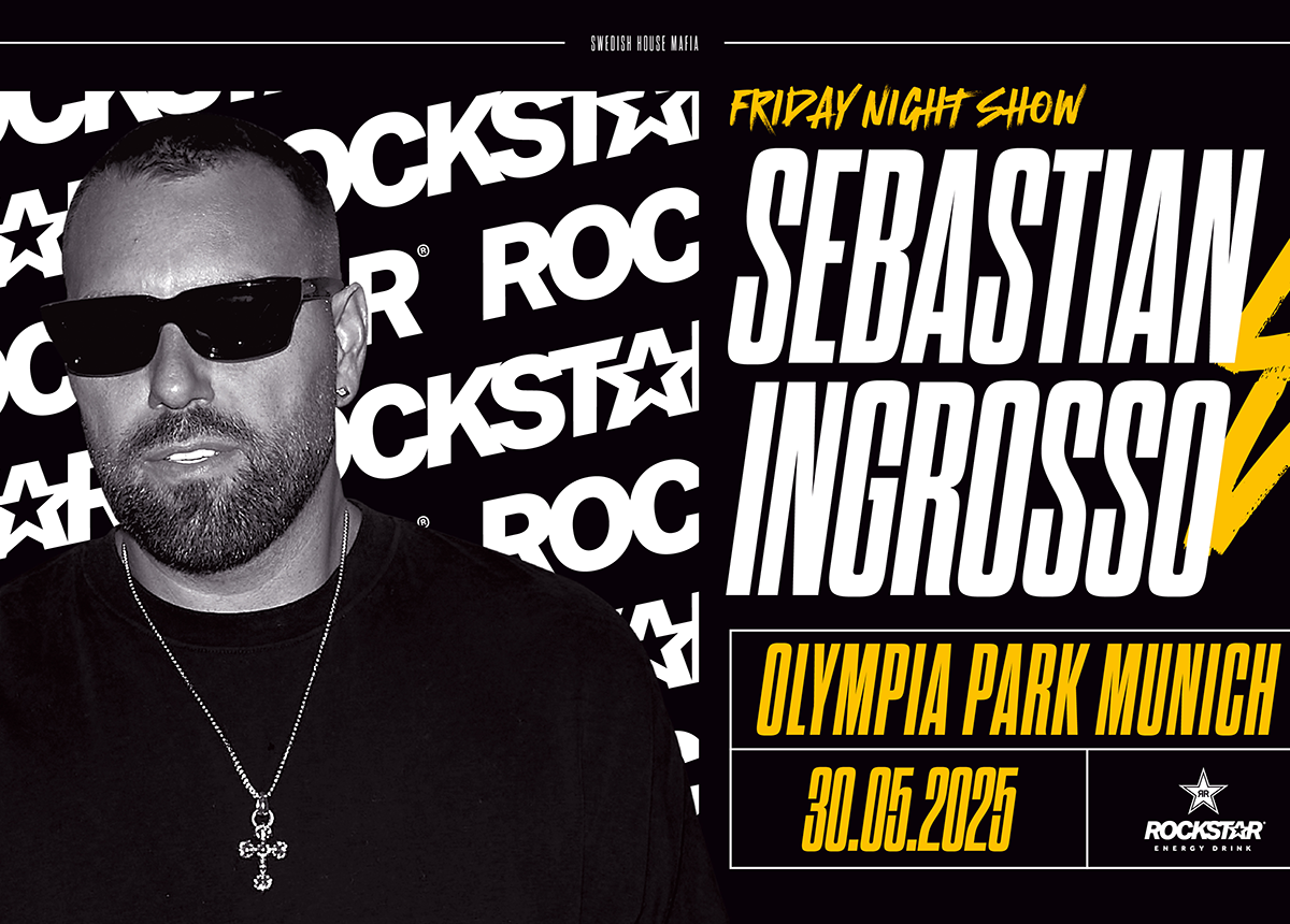 Rockstar Energy präsentiert Sebastian Ingrosso als Headliner der Friday Night Show beim UEFA Champions Festival 2025